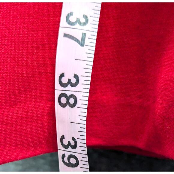 TALBOTS Dress - Red, Bodycon, Long Sleeve, Zip Back, Midi, Stretchy, Pockets, 4 - Picture 6 of 6